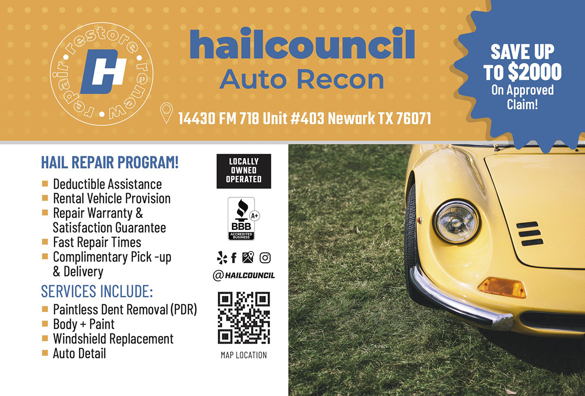 Hail Council, Automotive, Repair, Reconditioning